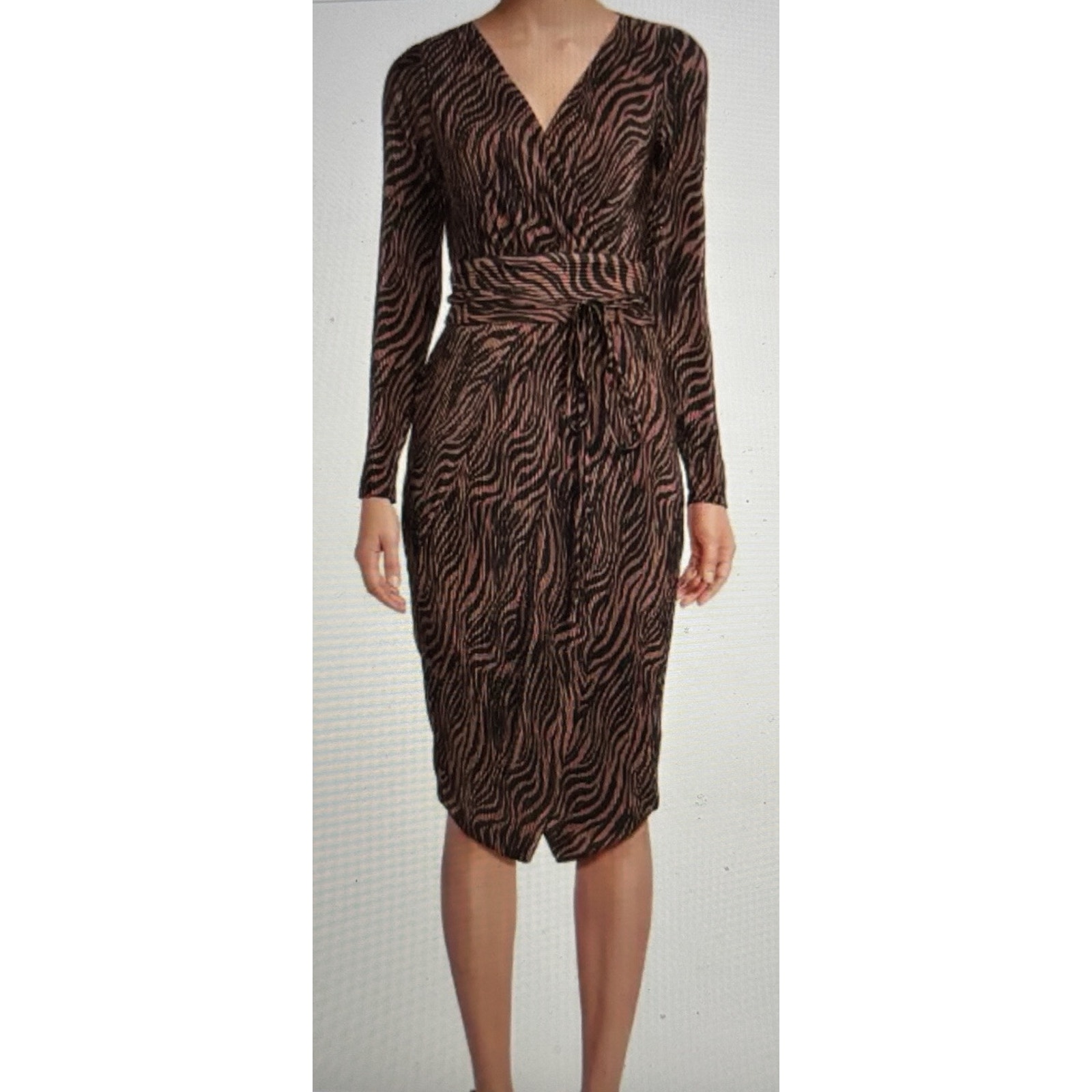 Rachel Roy Sylvia Print Midi Dress Size Xs Msrp$149